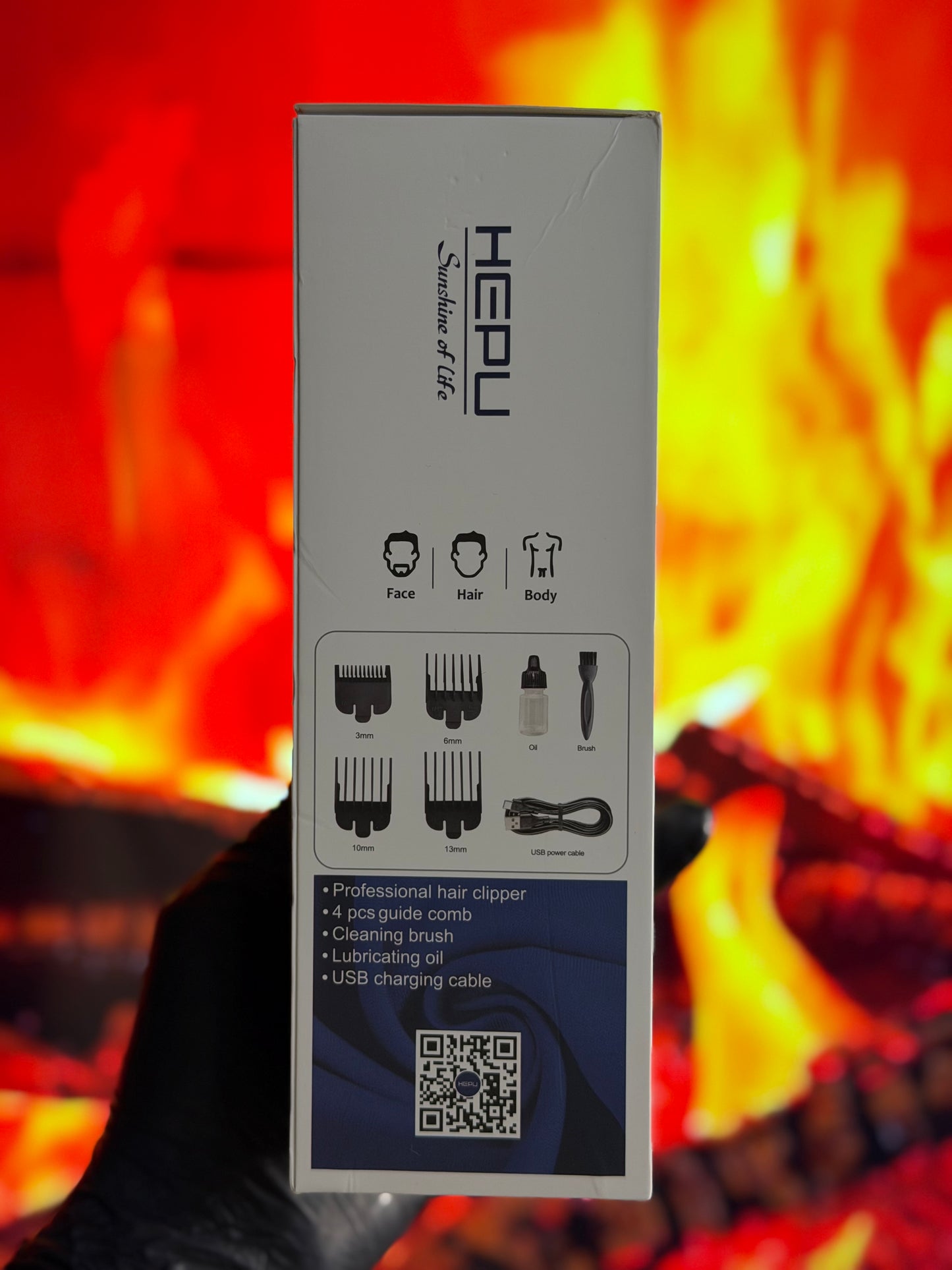 ✂️ Tondeuse Professionnelle HEPU HP-T10 – Rechargeable USB