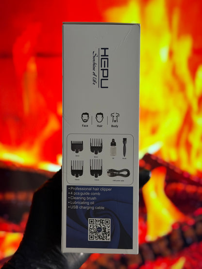 ✂️ Tondeuse Professionnelle HEPU HP-T10 – Rechargeable USB